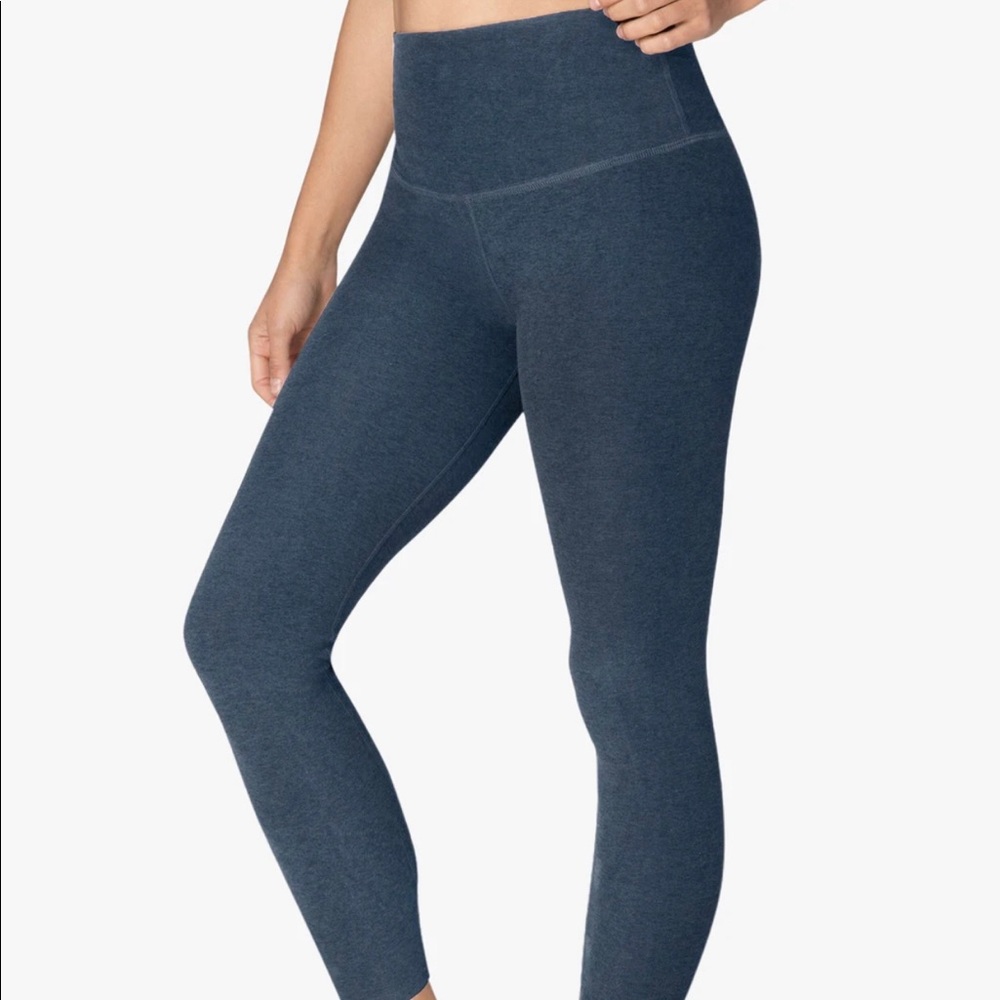 Spacedye Caught In The Midi High Waisted Legging - Nautical Navy